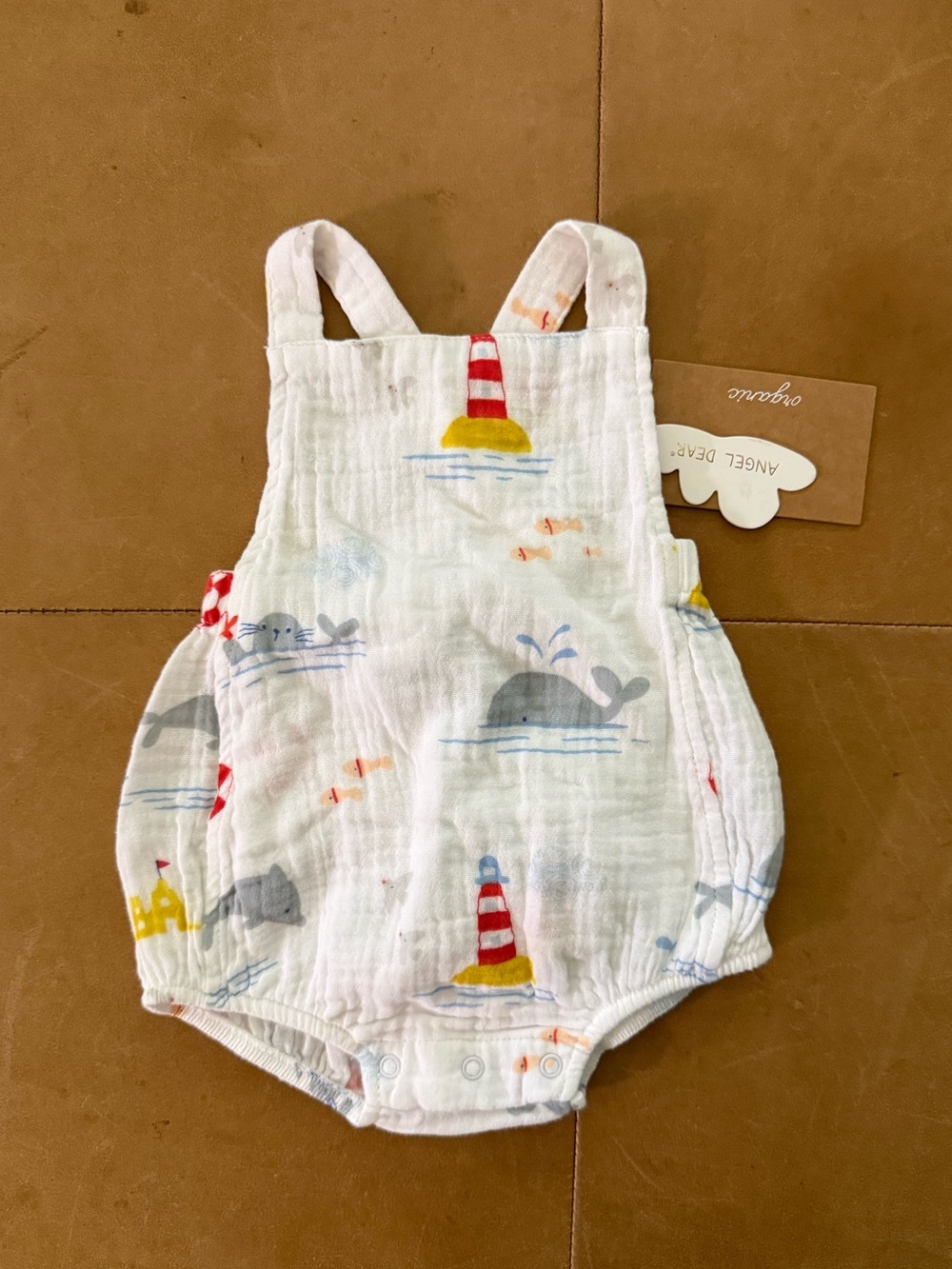 Angel Dear Organic Cotton Sunsuit 0-3 months